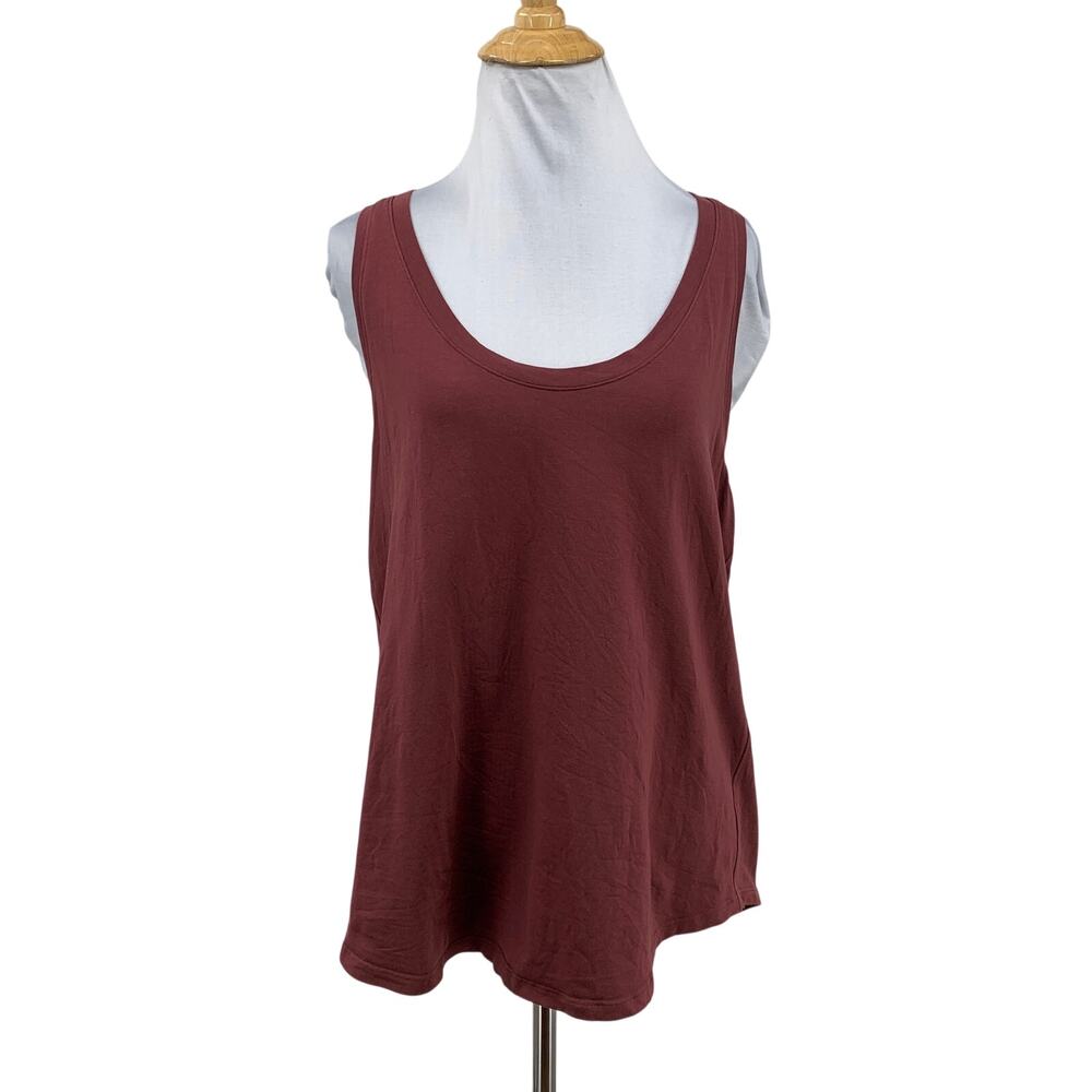 Lululemon Tank Top Women 6/8 Brick Love Soft Racerback Scoop Neck Loose Athletic